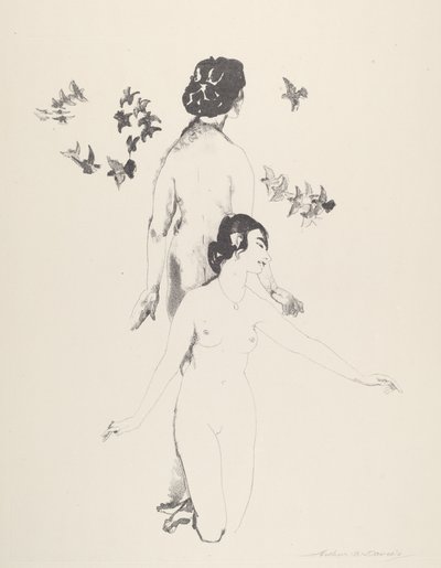 Cirklende duer af Arthur B. Davies