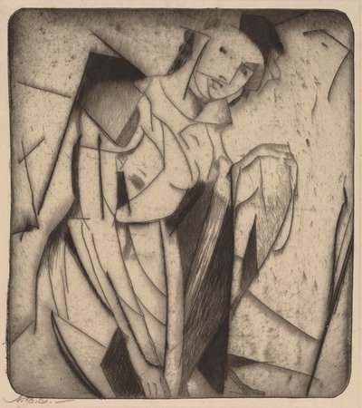 Figur i glas af Arthur B. Davies