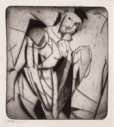 Figur i glas af Arthur B. Davies