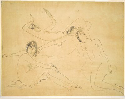 Fire figurer af Arthur B. Davies
