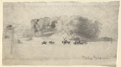 Polo Grounds af Arthur B. Davies