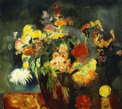Vase med blomster af Arthur Beecher Carles
