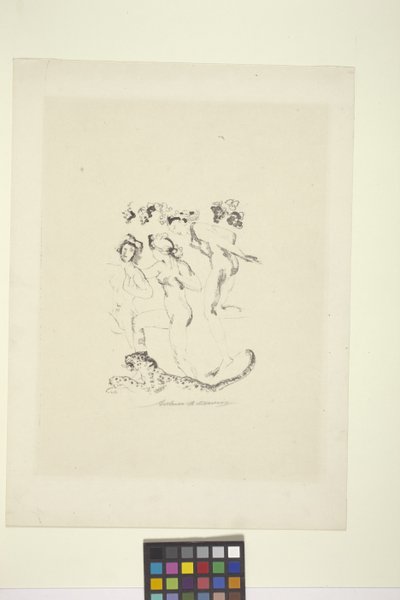 Bacchantes (litografi) af Arthur Bowen Davies