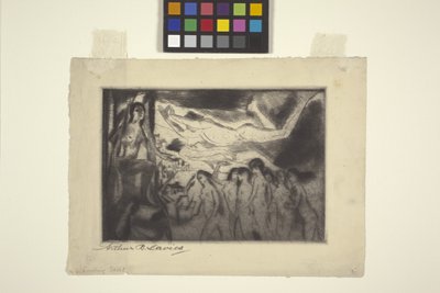 Guiding Spirit (ætsning og roulette) af Arthur Bowen Davies