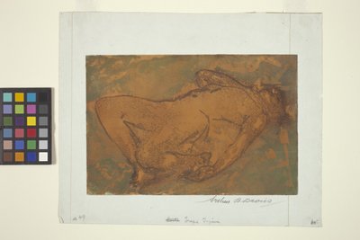 Tragisk figur (farveakvatinte) af Arthur Bowen Davies