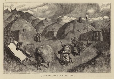 En Pawnee Camp i Midvinter af Arthur Boyd Houghton