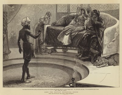 Johannes Døberen irettesætter Herodes af Arthur Boyd Houghton