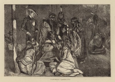 Pawnees gambling af Arthur Boyd Houghton