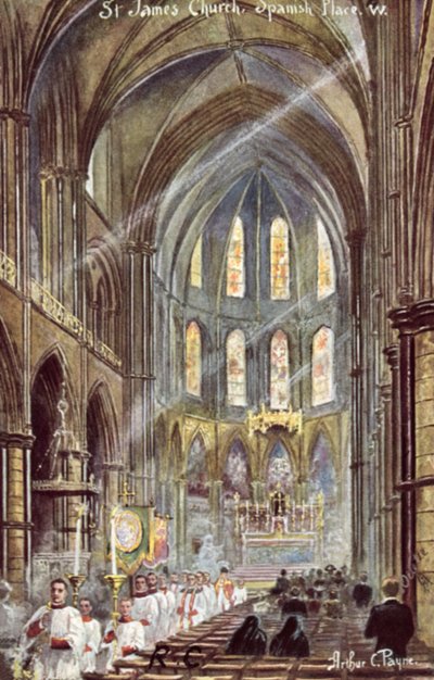 St James Church, Spanish Place af Arthur Charles Payne