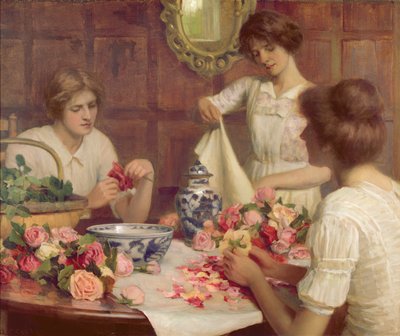 Pot Pourri (olie på lærred) af Arthur Claude Cooke