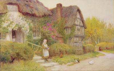 Fodring af hønsene af Arthur Claude Strachan