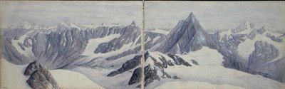 Udsigt fra Breithorn af Arthur Cust