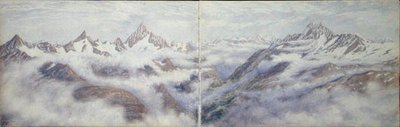 Udsigt fra Breithorn af Arthur Cust
