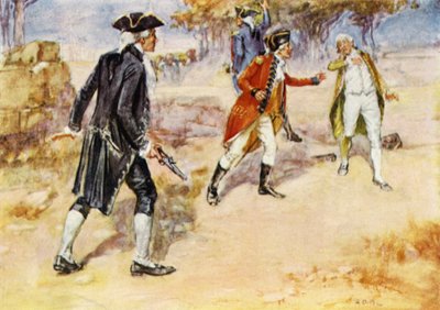 Duel mellem Warren Hastings og Philip Francis af Arthur David McCormick