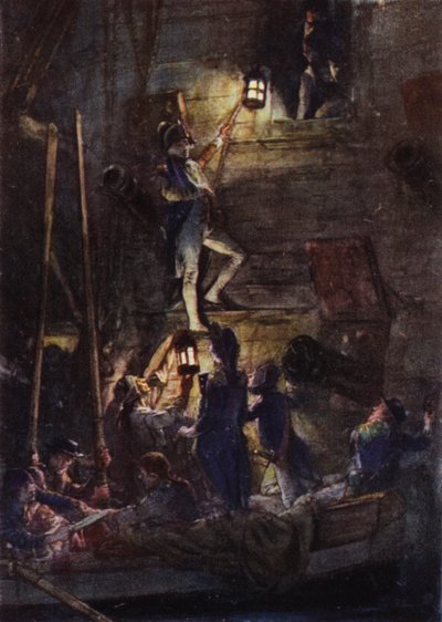 Nelson går ombord på Theseus for at få sin arm amputeret af Arthur David McCormick