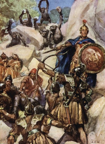 Karthagerne angriber gorillaerne af Arthur David McCormick