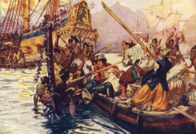 Kampen i Massacre Bay af Arthur David McCormick