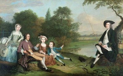 En familie af lystfiskere af Arthur Devis