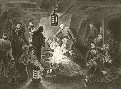 Lord Nelsons død af Arthur Devis