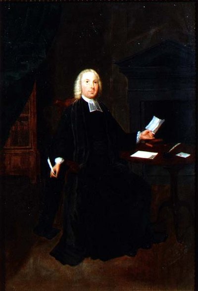 Portræt af pastor William Farington, Vicar of Leigh i Lancashire, ca. 1741-42 (olie på lærred) af Arthur Devis