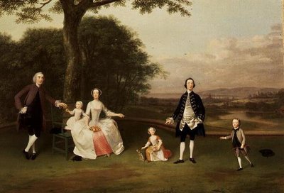 Familien Till, ca. 1750-51 af Arthur Devis