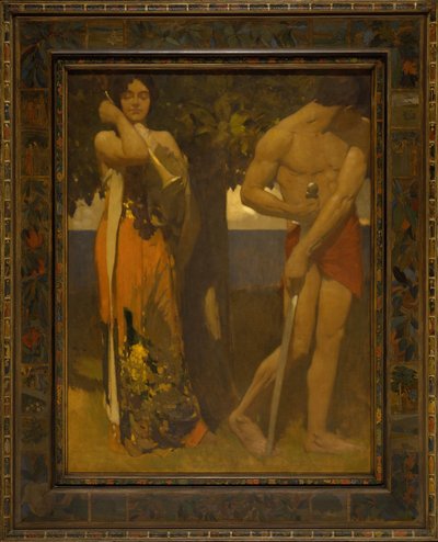 Jeg pibede, men I ville ikke danse, ca. 1907-1929. af Arthur Frank Mathews