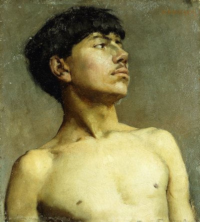 Portræt af Xavier Martinez af Arthur Frank Mathews