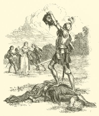 Sir Artegalls eventyr, Tyrannen Grantorto (gravering) af Arthur George Walker