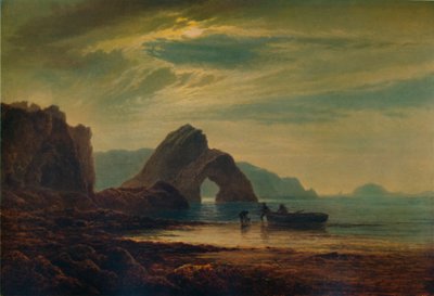 Gilters Point, Tenby, af Moonlight, 1872-1874, 1935 af Arthur Gilbert