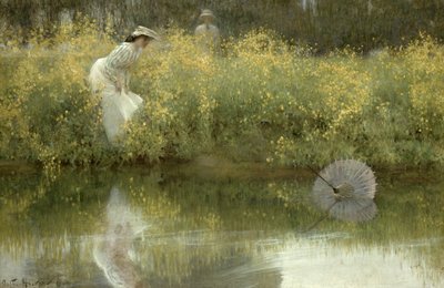 Tabt parasol af Arthur Hacker