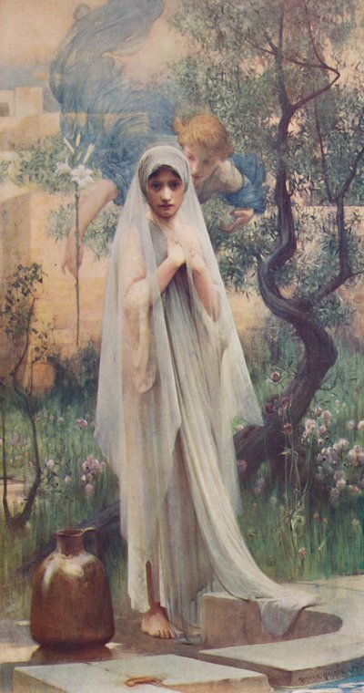 Bebudelsen, 1892, c1900 af Arthur Hacker