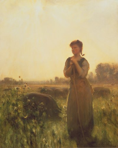 Gårdpigen af Arthur Hacker