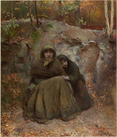Wayfarers (kropsfarve og akvarel på papir) af Arthur Hardwick Marsh