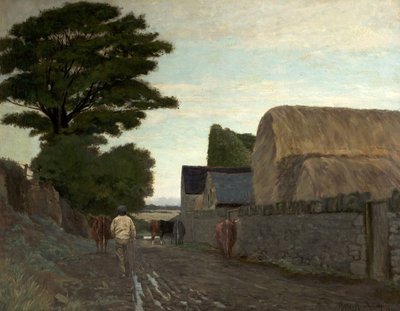 Kører op til mælk, 1881 af Arthur Hawksley