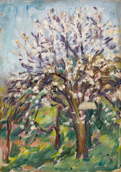Mandelblomst på skrå kant, ca. 1910 af Arthur Haythorne Studd