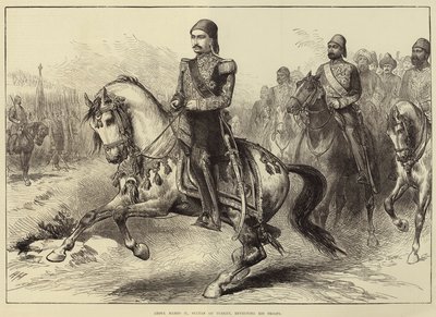 Abdul Hamid II, sultan af Tyrkiet, gennemgår sine tropper af Arthur Hopkins