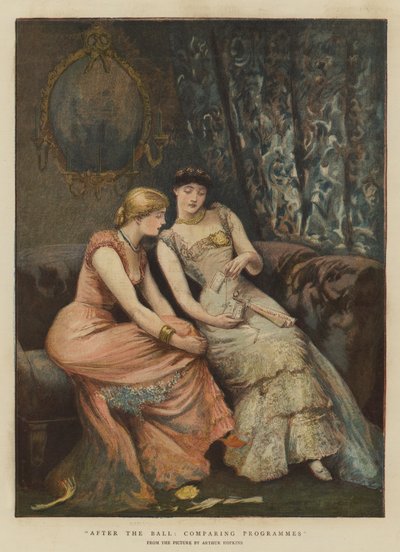 Efter ballet, sammenligning af programmer (chromolitho) af Arthur Hopkins