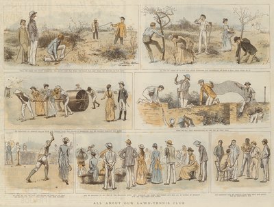 Alt om vores Lawn-Tennis Club (chromolitho) af Arthur Hopkins