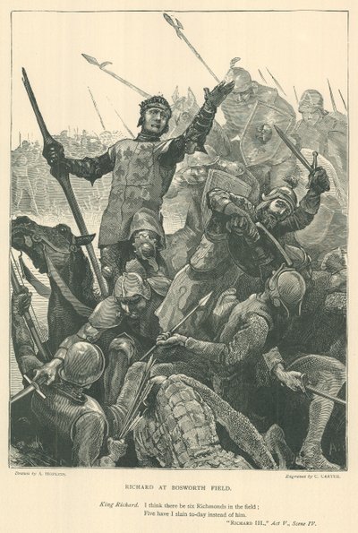 Illustration til kong Richard III af Arthur Hopkins