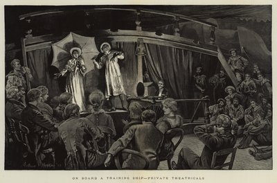 Om bord på et træningsskib, private teatre af Arthur Hopkins