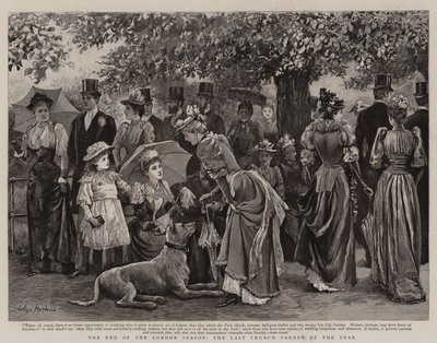 Slutningen af sæsonen i London, årets sidste kirkeparade af Arthur Hopkins