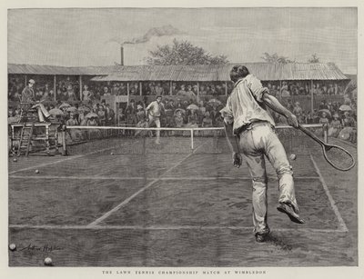 Lawn Tennis Championship Match i Wimbledon af Arthur Hopkins