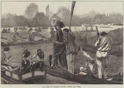 Oxford og Cambridge Boat-Race, der jubler over Victors af Arthur Hopkins