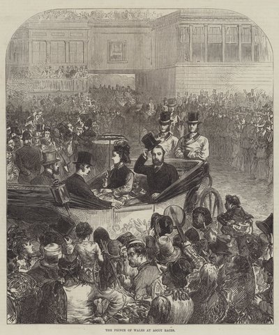 Prinsen af Wales ved Ascot Races af Arthur Hopkins