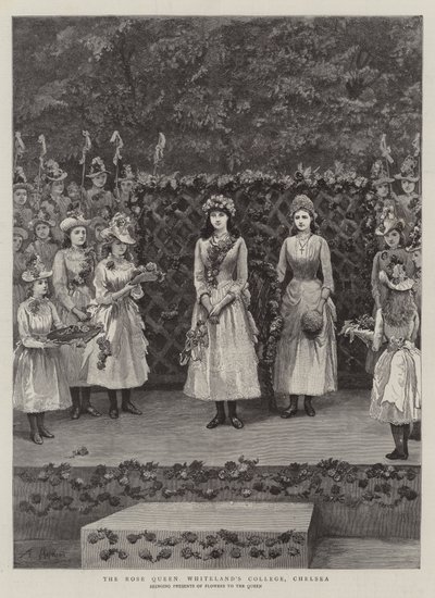 Rose Queen Whitelands College, Chelsea af Arthur Hopkins