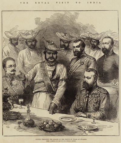 Det kongelige besøg i Indien, Scindia foreslår prins af Wales