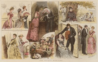 The Society War-Game (chromolitho) af Arthur Hopkins