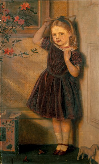 Cecily Ursula, tre år gammel, udstillet 1867 af Arthur Hughes
