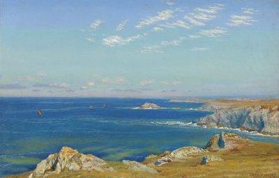 Newquay Headland, Cornwall af Arthur Hughes