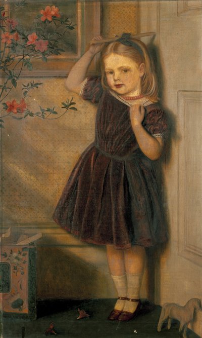 Portræt af Cecily Palgrave, 1800-tallet af Arthur Hughes
